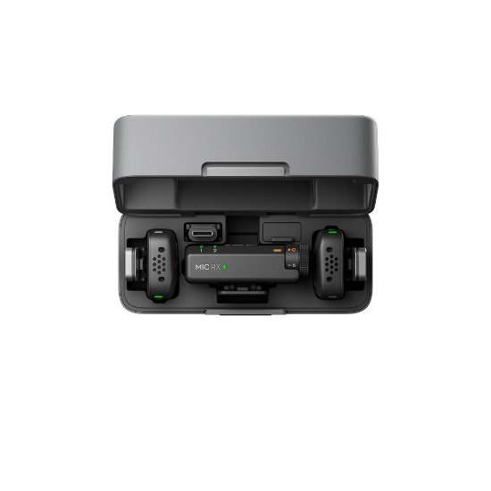 Mikrofon DJI Mic Mini (2 TX + 1 RX + Charging Case), bežični, crni