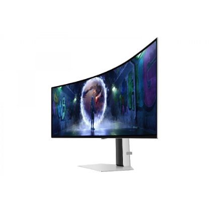 Premium monitor 49" SAMSUNG Odyssey G9 G93SD LS49DG934SUXEN, 5K DQHD, OLED, 240Hz, 1ms, 250cd/m2, G-Sync, FreeSync, zakrivljeni, srebrni