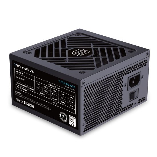 Napajanje 600W, BIT FORCE Titan BS-600, 120mm vent., 80+ Titanium, modularno