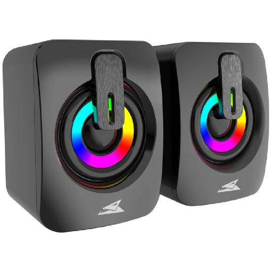 Zvučnici BARACUDA Seashell BGSP-011, RGB, crni