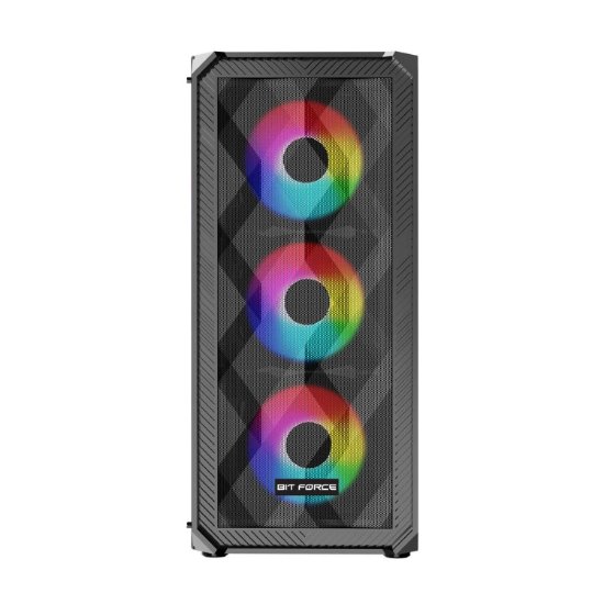 Kućište BIT FORCE PALADIN CF-4, MIDI, ATX, RGB, crno, window, bez napajanja