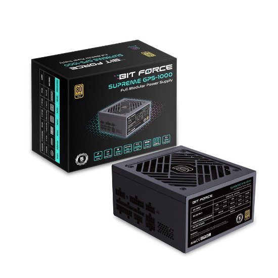 Napajanje 1000W, BIT FORCE Supreme GPS-1000, 120mm vent., 80+ Gold, modularno