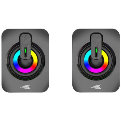 Zvučnici BARACUDA Seashell BGSP-011, RGB, crni