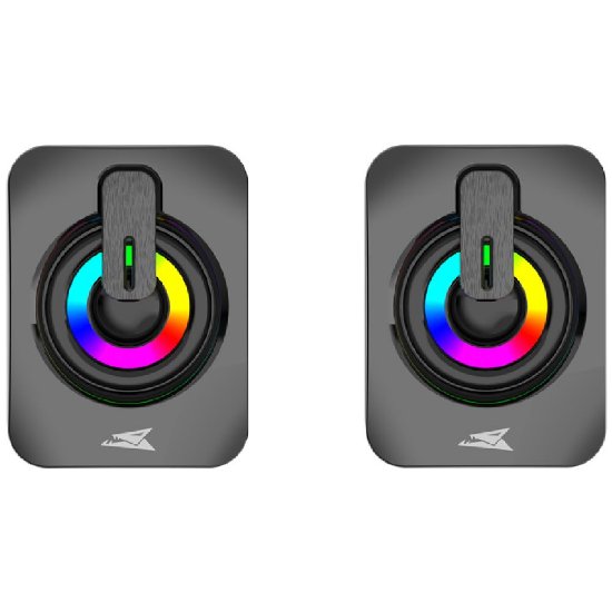 Zvučnici BARACUDA Seashell BGSP-011, RGB, crni