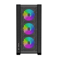 Kućište BIT FORCE Hercules ARGB-C-TM4, MIDI, E-ATX, window, crno, bez napajanja