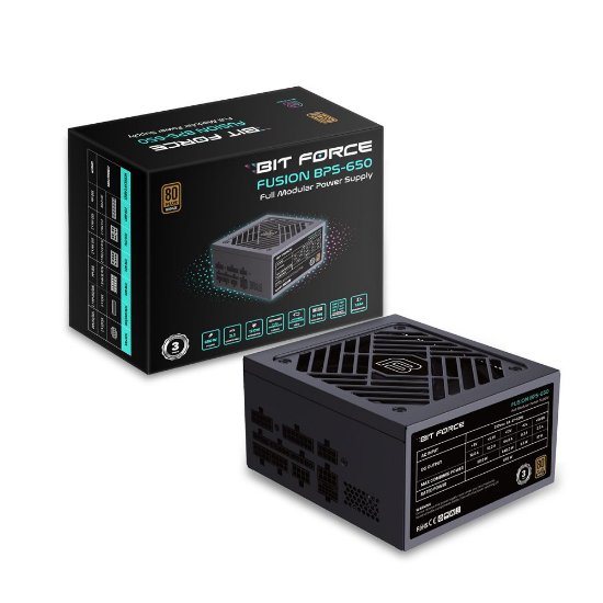 Napajanje 650W, BIT FORCE Fusion BPS-650, 120mm vent., 80+ Bronze, modularno