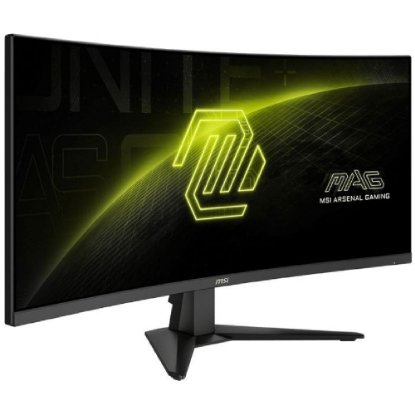 Gaming monitor 34" MSI MAG 346CQ, UWQHD, VA, 180Hz, 1ms, 300cd/m2, G-Sync, FreeSync, zakrivljeni, crni