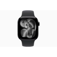 Pametni sat APPLE Watch S11 GPS, 42mm Silver Alu Case with Black Sport Band - M/L