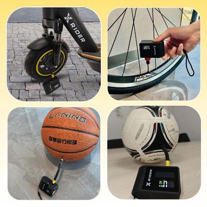 Pumpa MANTA Xrider Mini, bežična, powerbank, crna