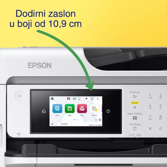 Multifunkcijski printer EPSON WorkForce Pro WF-C5890DWF, print/scan/copy/fax, 4800 dpi, USB, G-LAN, WiFi