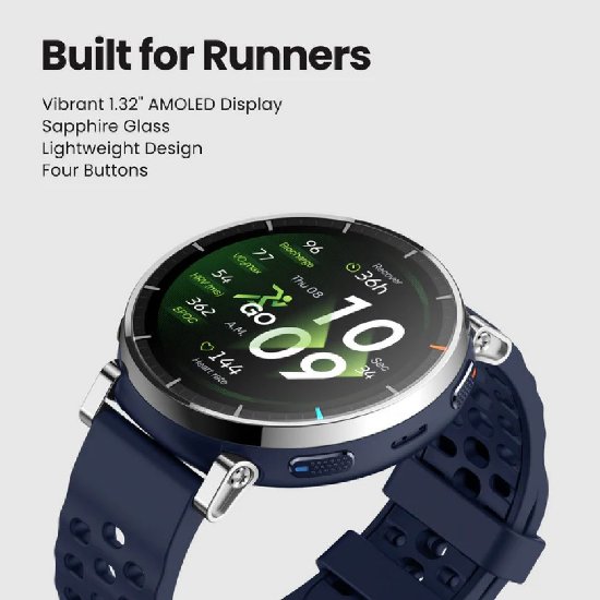 Pametni sat AMAZFIT Active 3 Premium, 1.32" Amoled, pametne obavijesti, bijeli