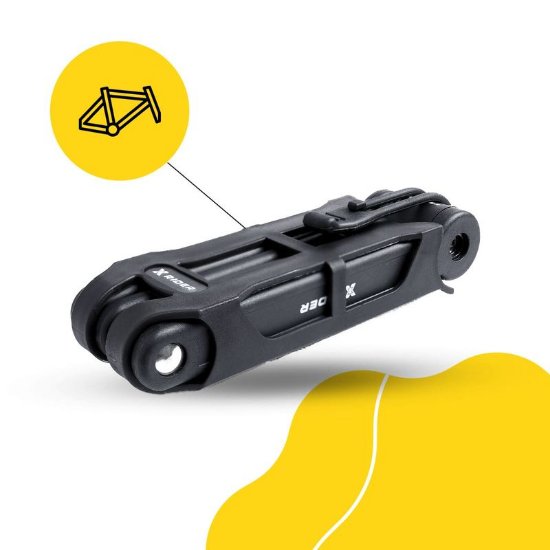 Lokot MANTA Xrider Stark, sklopivi, crni