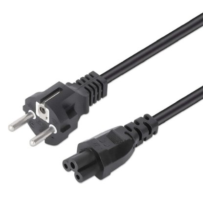 Kabel za napajanje MANHATTAN C5 na CEE 7/7, crni, 3m
