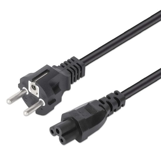 Kabel za napajanje MANHATTAN C5 na CEE 7/7, crni, 3m