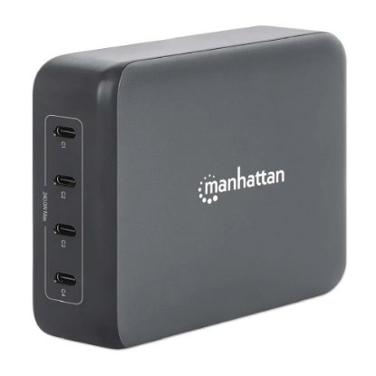 Punjač MANHATTAN PD Charging Station, 4x USB-C PD, GaN, 240W, crni