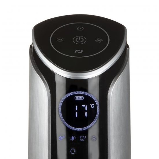 Ventilator DOMO DO8127, stupni, 45 W, 107 cm, daljinski, crno-srebrni