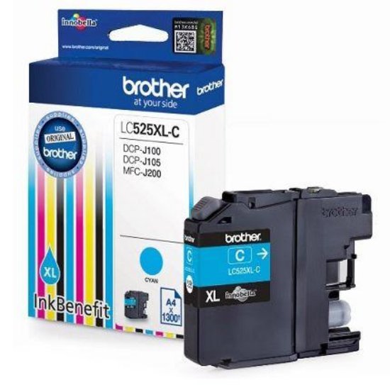 Tinta BROTHER LC-525XL cyan za MFC-J200, DCP -J100, J105