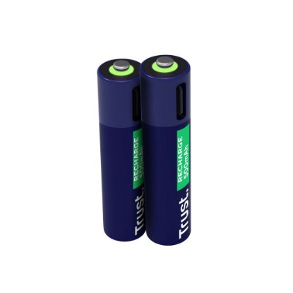 Baterije TRUST AAA, punjive, 500 mAh, USB-C, 2 komada