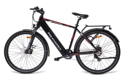 Električni bicikl MS ENERGY e-bike t10, kotači 28", crno-crveni