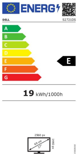 Monitor 27" DELL S2721DS, QHD, IPS, 75Hz, 4ms, 350cd/m2, 1000:1, AMD FreeSync, sivi