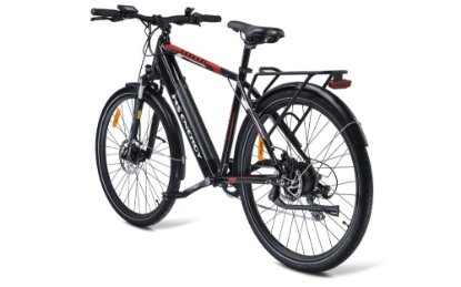 Električni bicikl MS ENERGY e-bike t10, kotači 28", crno-crveni
