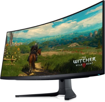 IZLOŽBENI - Gaming monitor 34" DELL AW3423DWF, UWQHD, OLED, 165Hz, 1ms, 1000cd/m2, FreeSync, zakrivljeni, crni