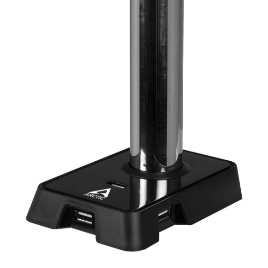 Stalak za monitor ARCTIC Z2 Gen 3, stolni, do 35", za 2 monitora, USB 2.0 HUB, crni