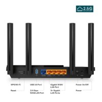 Router TP-LINK Archer AX55 Pro, AX-3000, 802.11a/b/g/n/ac/ax, Dual Band, 1x 2.5Gb LAN, 3x 10/100/1000 LAN + WAN, 4 antene, bežični