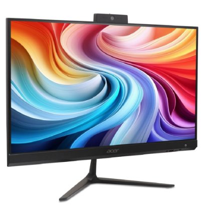 Računalo AiO ACER Aspire C24 DQ.BPGEX.002 / 24" FHD IPS, Intel N150, 16GB, 512GB SSD, Intel Graphics, WiFi, tipkovnica, miš, bez OS, crno