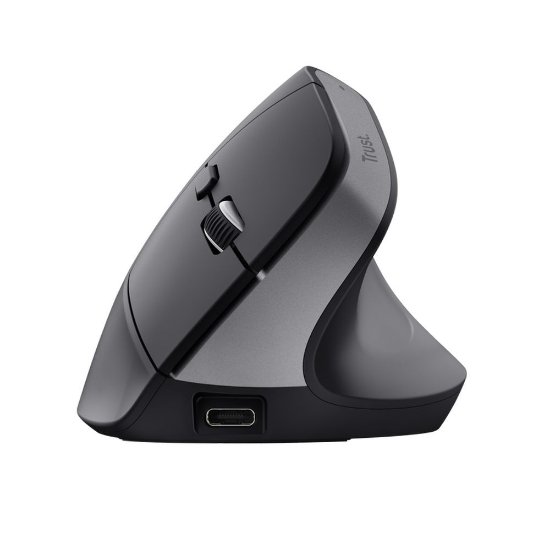 Miš TRUST Bayo+ Ergonomic Wireless, optički, bežični, BT, 2400dpi, crni