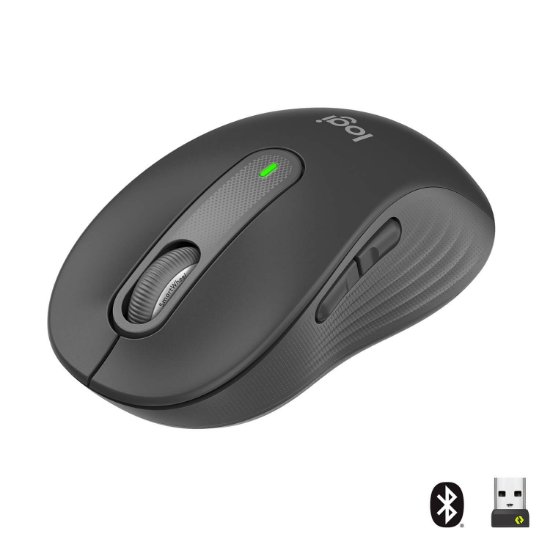 Miš LOGITECH M650, bežični, optički, 4000dpi, USB, BT, crni