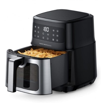 Friteza na vrući zrak TAOTRONICS TAOGA-TT-AF011, 1200 W, 5 l, crna-inox