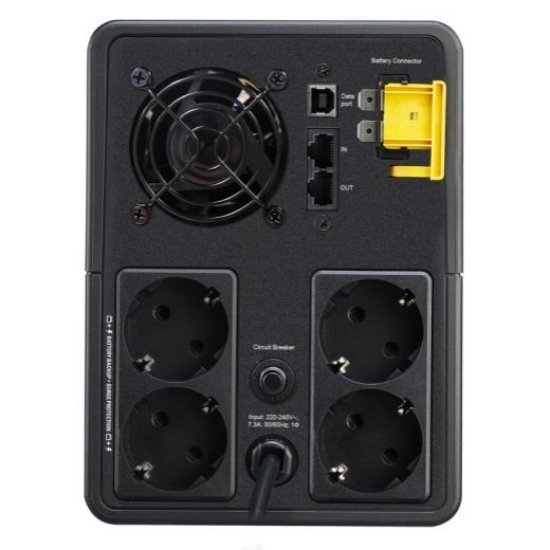 UPS APC BX1600MI-GR, 1600VA/900W, 4x šuko, RJ-45