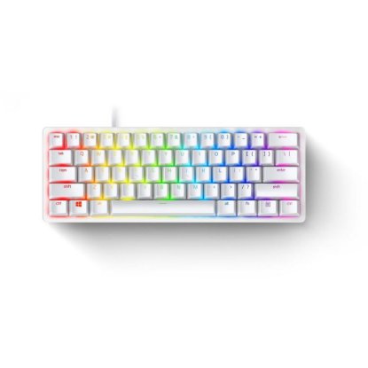 Tipkovnica RAZER Huntsman Mini, Mercury Edition, Red Switch, US Layout, USB
