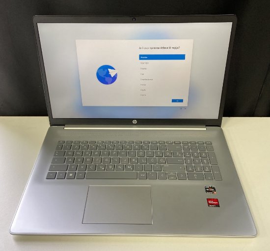RABLJENI - Laptop HP 17-cp2165 / Ryzen 5 7520U, 16GB, 512GB SSD, AMD Radeon Graphics, 17.3" FHD IPS, Windows 11, srebrni