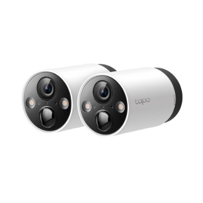 Mrežna nadzorna kamera TP-LINK Tapo C420S2, 2K, baterijska, vanjska, WiFi, senzor pokreta, noćno snimanje, 2 komada + hub
