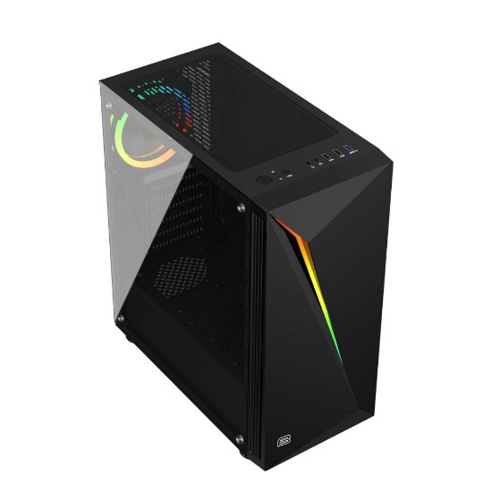 Kućište BIT FORCE RIPPER RGB-2, MIDI, ATX, window, crno, bez napajanja