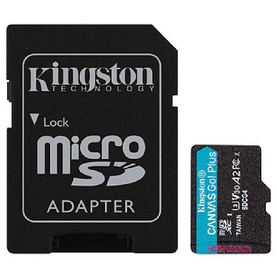 Memorijska kartica KINGSTON Canvas Go Plus Micro SDCG4/64GB, SDXC 64GB, Class 10 UHS-I + adapter