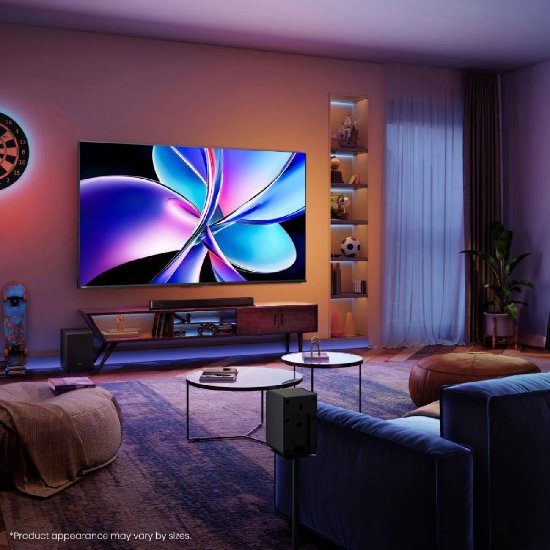 QLED TV 43" HISENSE 43E7Q PRO, Smart TV, 4K UHD, DVB-T2/C/S2, USB, Wi-Fi, BT, crni - energetski razred F
