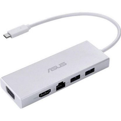 Docking station ASUS OS200, USB-C na 2x USB-A, LAN, HDMI, VGA, bijeli