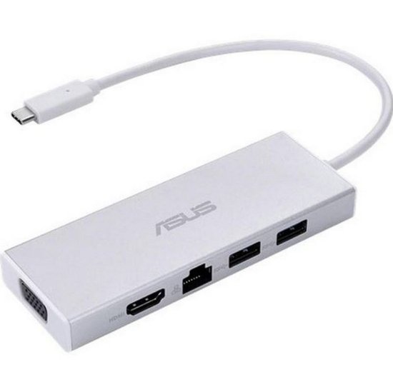 Docking station ASUS OS200, USB-C na 2x USB-A, LAN, HDMI, VGA, bijeli