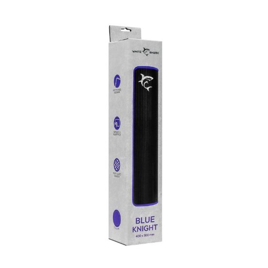 Podloga za miš WHITE SHARK GMP-2103 Blue Knight, 400x300, crna