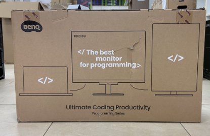 OPEN BOX - Premium monitor 28,2" BENQ RD280U 9H.LM1LJ.TBE, 3840x2560, IPS, 60Hz, 5ms, 350cd/m2, zvučnici, crni