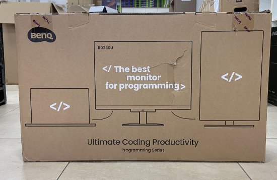 OPEN BOX - Premium monitor 28,2" BENQ RD280U 9H.LM1LJ.TBE, 3840x2560, IPS, 60Hz, 5ms, 350cd/m2, zvučnici, crni