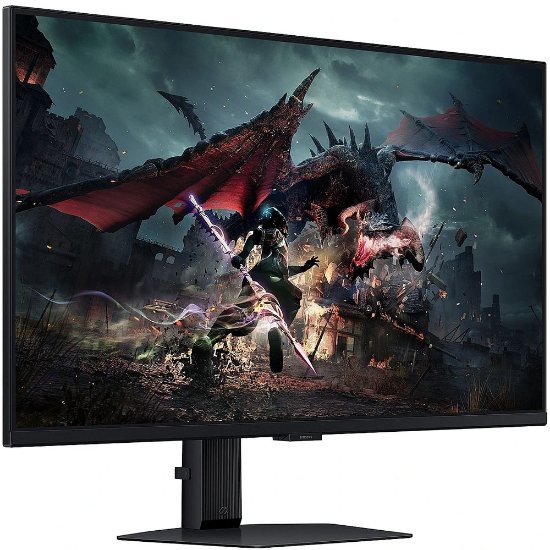 Gaming monitor 32" SAMSUNG LS32DG500EUXEN, QHD, IPS, 180Hz, 1ms, 350cd/m2, FreeSync, pivot, crni