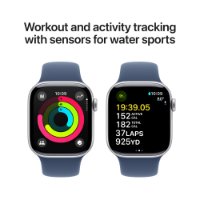 Pametni sat APPLE Watch S10 GPS, 42mm Silver Alu Case with Denim Sport Band - M/L