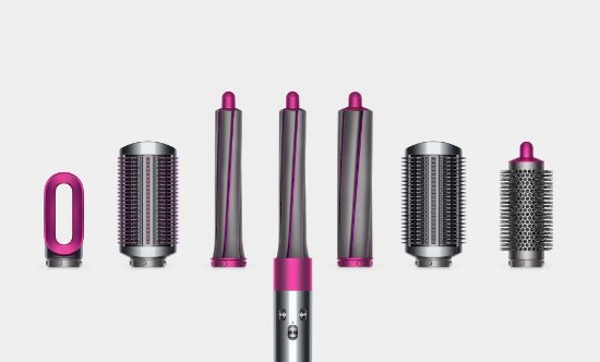 IZLOŽBENI - Uvijač za kosu DYSON Airwrap Complete Long Iron/Fuchsia