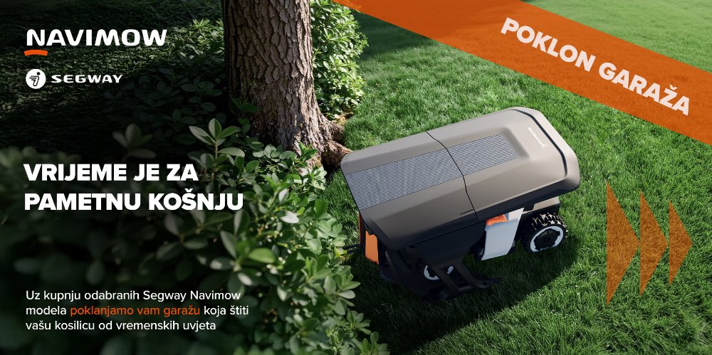 Prikažite detalje za Uz kupnju Segway kosilice primite garažu na dar!