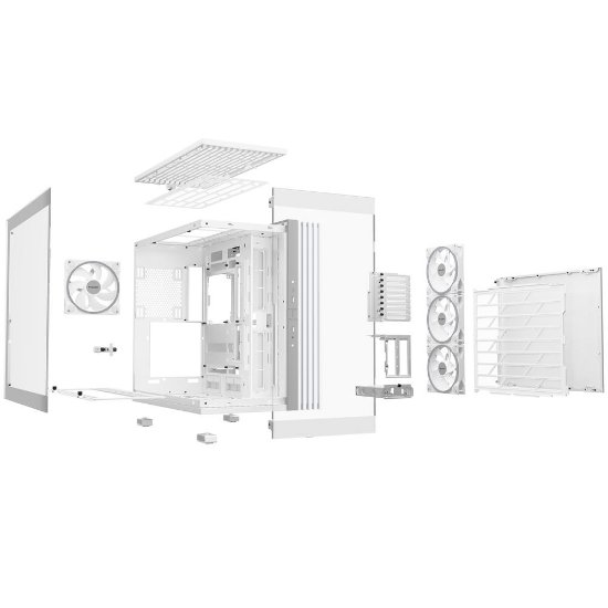 Kućište BE QUIET Light Base 900 FX, E-ATX, bijelo, bez napajanja