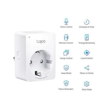 Bežična pametna utičnica TP-LINK Tapo P110, paljenje/gašenje uređaja putem mobilne aplikacije, WiFi